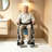 Lockable Rolling Shower Chair With Commode(O-Shape Seat)