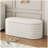 Storage Chenille Ottoman Bench Upholstered Fabric Storage Bench End of Bed Stool with Safety Hinge for Bedroom, Living Room, Entryway, Closet(40-inch)-1535994054