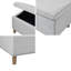 Banc de rangement rectangulaire à fermeture douce