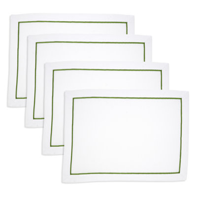 Embroidered Line Design Placemat (Set of 4)