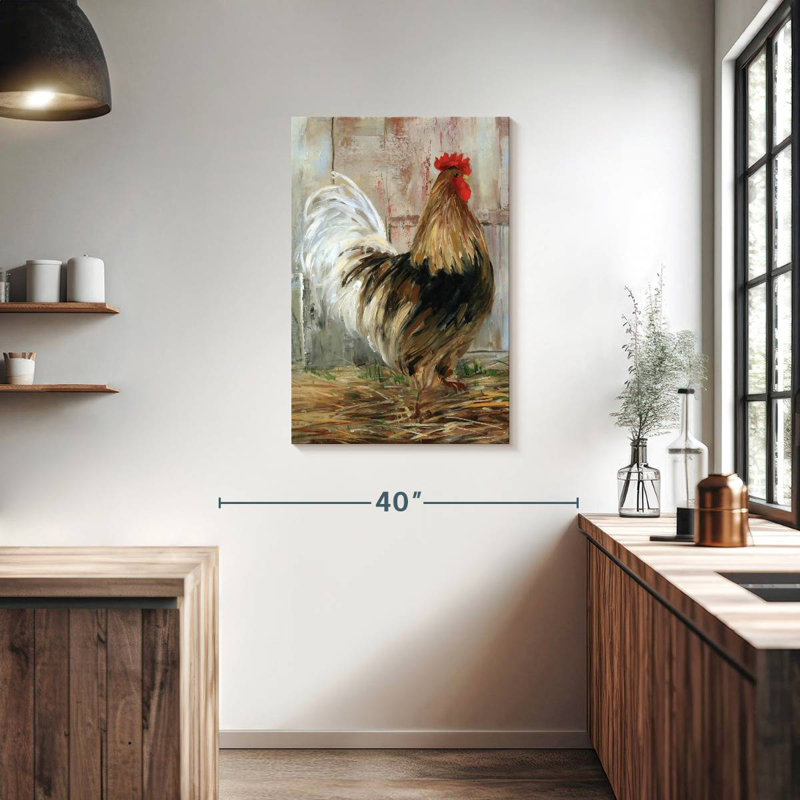Brampt Farmhouse Rooster Profile, 36" H x 24" W