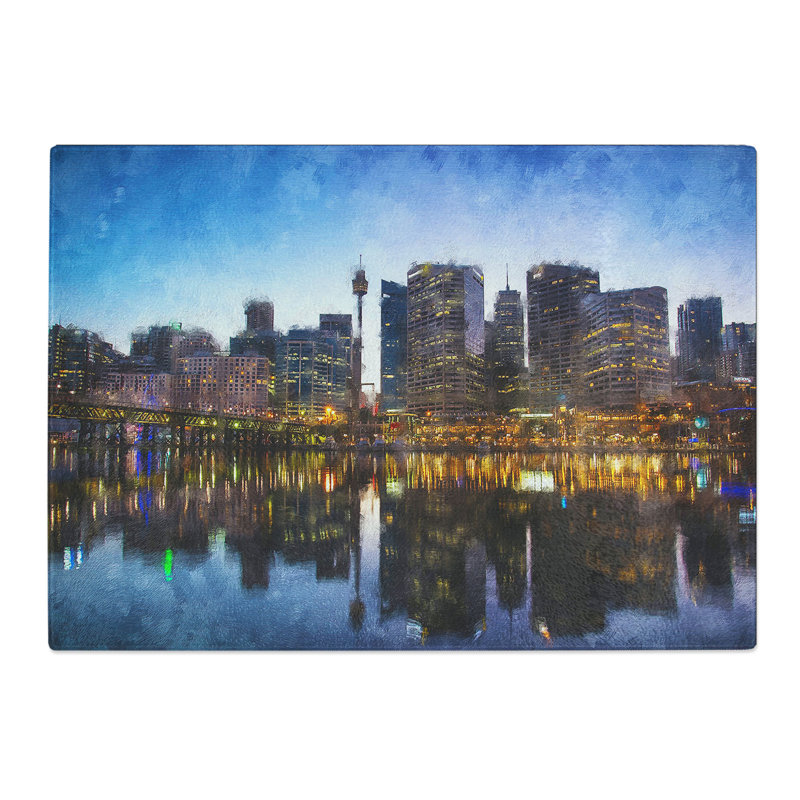 Sydney Skyline Vol.1 Chopping Board, 28.5cm W x 39cm L