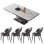 Modern simple rectangular home dining table sets