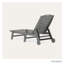Chaise longue avec accoudoirs et roulettes Lakeside POLYWOOD-9706120