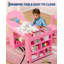 Kids Art Table and 2 Chairs Set, Wooden Desk and Chair Set Ample Storage Shelves, Multi-Functional Activity Desk Drawing-97040387