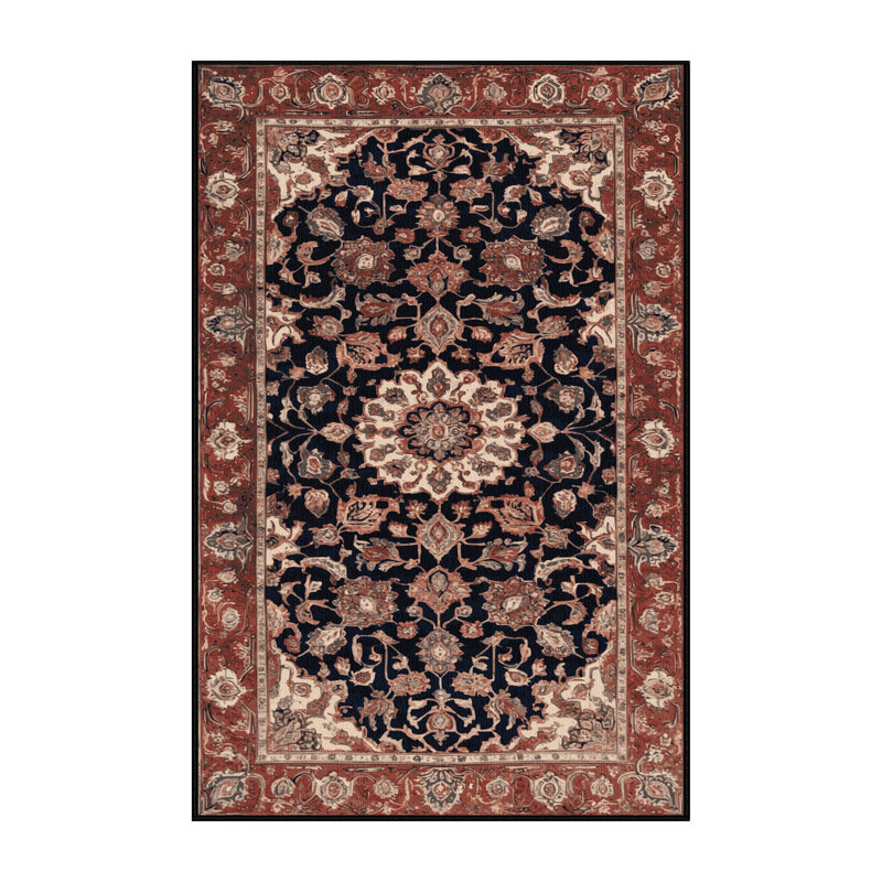 Tapis brun lavable à la machine, Rectangulaire 2 pi x 3 pi