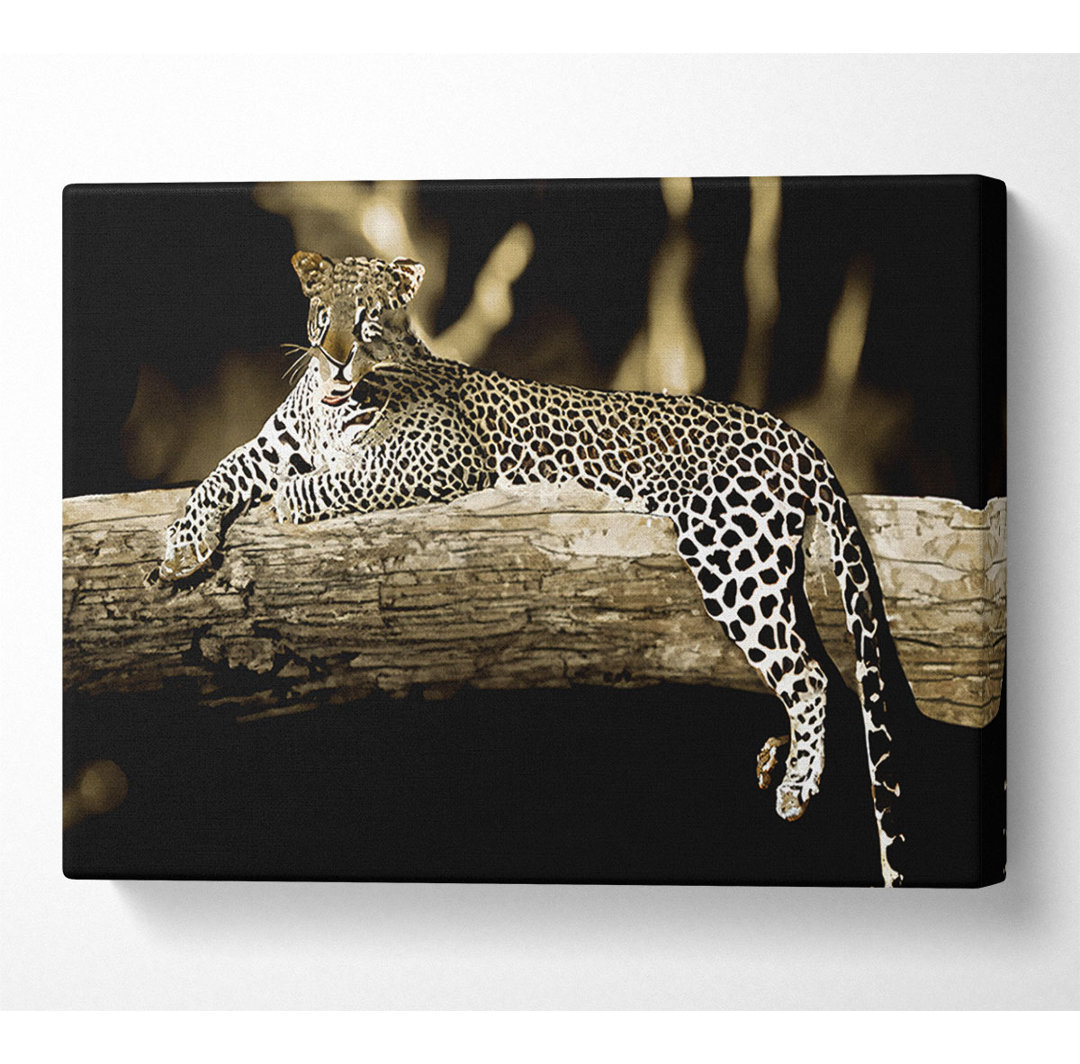 Leopard Lazy Days - Kunstdrucke auf Leinwand