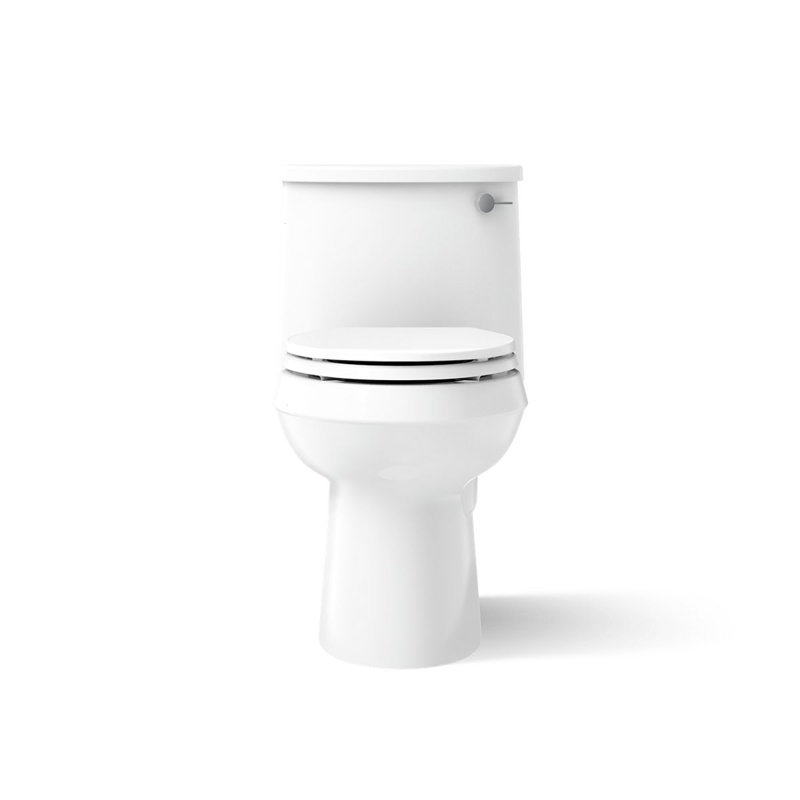 Adair 1.28 GPF Water Efficient Elongated One-Piece toilet (Seat Included), White, Right-Hand