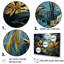 «Fantasy Jungle Plants Under Moonlight I», ensemble de reproduction d'art mural plantes-107750686-107750681