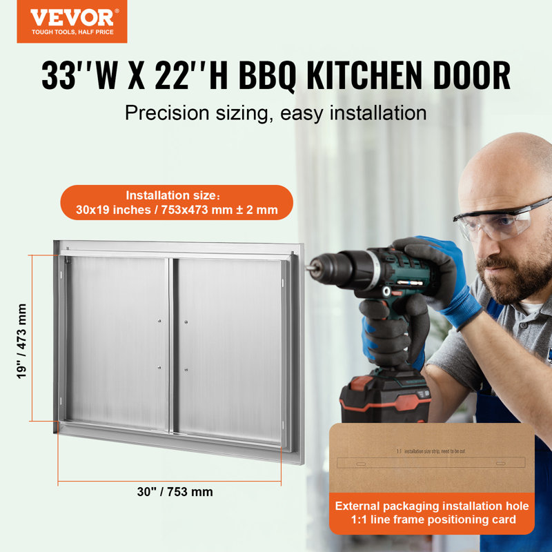 VEVOR 33'' 8 Outdoor Kitchen
