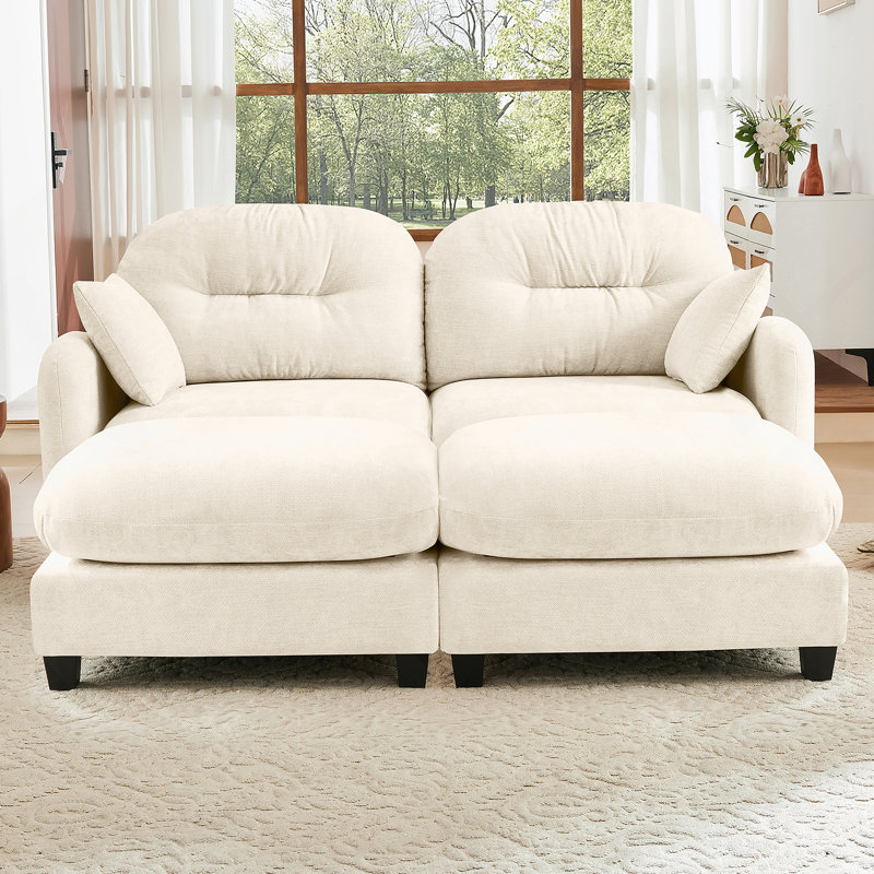 Canapés modulaires Cloud avec tissu en chenille de qualité supérieure, dossier capitonné, conception ergonomique et installation facile pour divers espaces