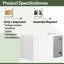 Base de meuble-lavabo simple 30 po Quorin seulement, base sans plateau blanc