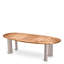 Outdoor Dining Table Free Form Natural Teak - Legs Set Of 4