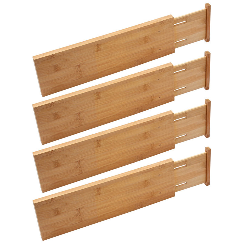 Bamboo Adjustable Drawer Organizer