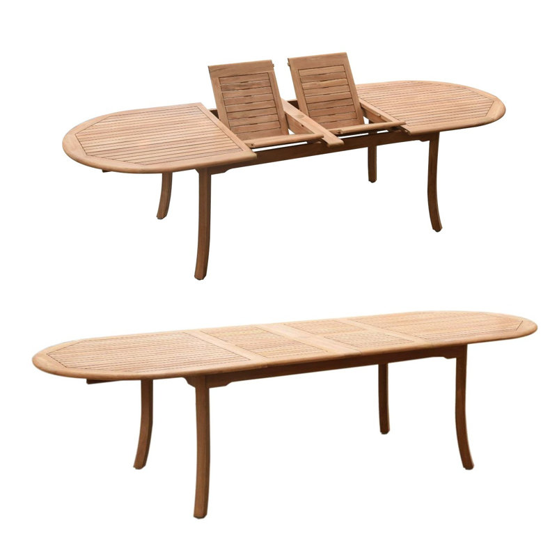 Osborne Outdoor 13 - Piece Teak Dining Set, 10, 30.5" H x 82" L x 40" W