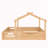 Queen Size Floor Bed with Guardrails and Roof-242507955-242507959