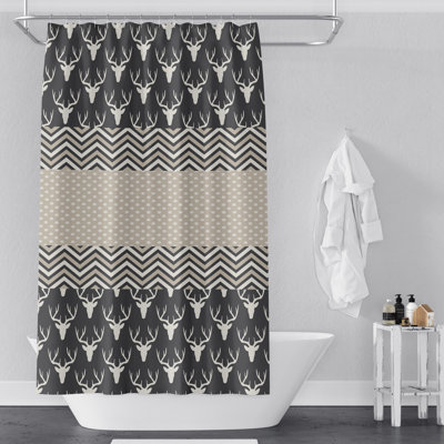 Rideau de douche simple Heffington