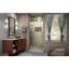 Porte de douche à charnière sans cadre en nickel brossé L 34 po x H 72 po DreamLine Unidoor-X-122567343-17781811-122567336