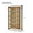 71.2'' Tall Display Cabinet With Glass Doors, Rustic Style China Cabinet, Curio Cabinet For Collectibles Figures Trophies, For Hallways Living Room, Kitchen, Home, Studio Or Workspace-1823560692