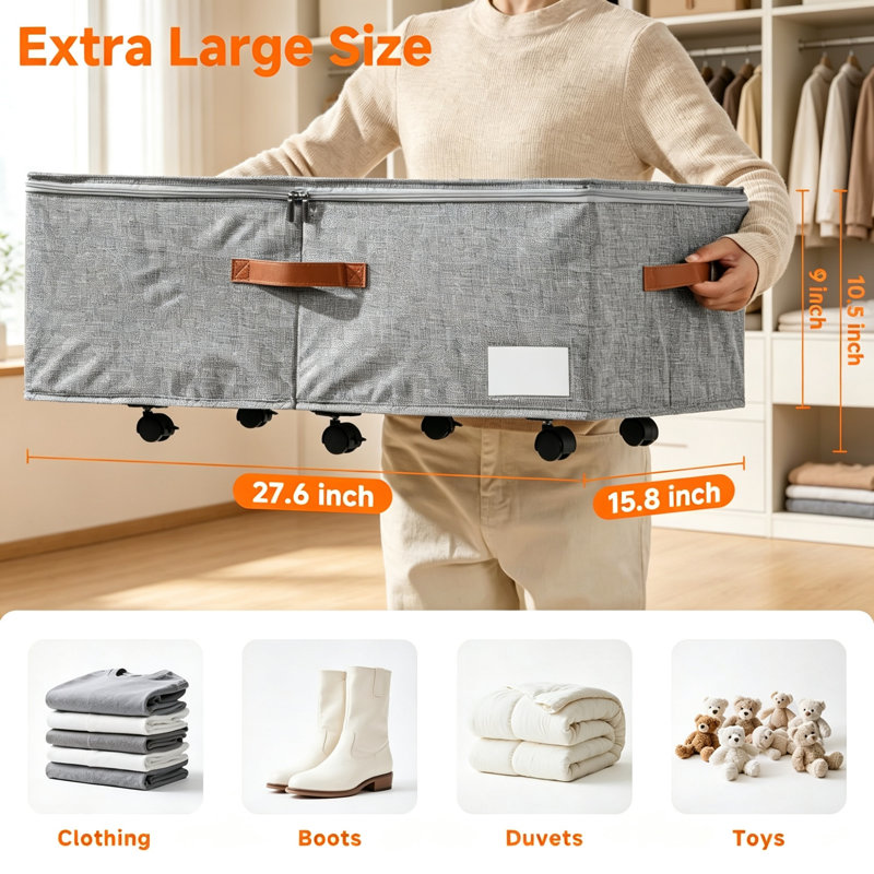 Rebrilliant Fabric Underbed Storage