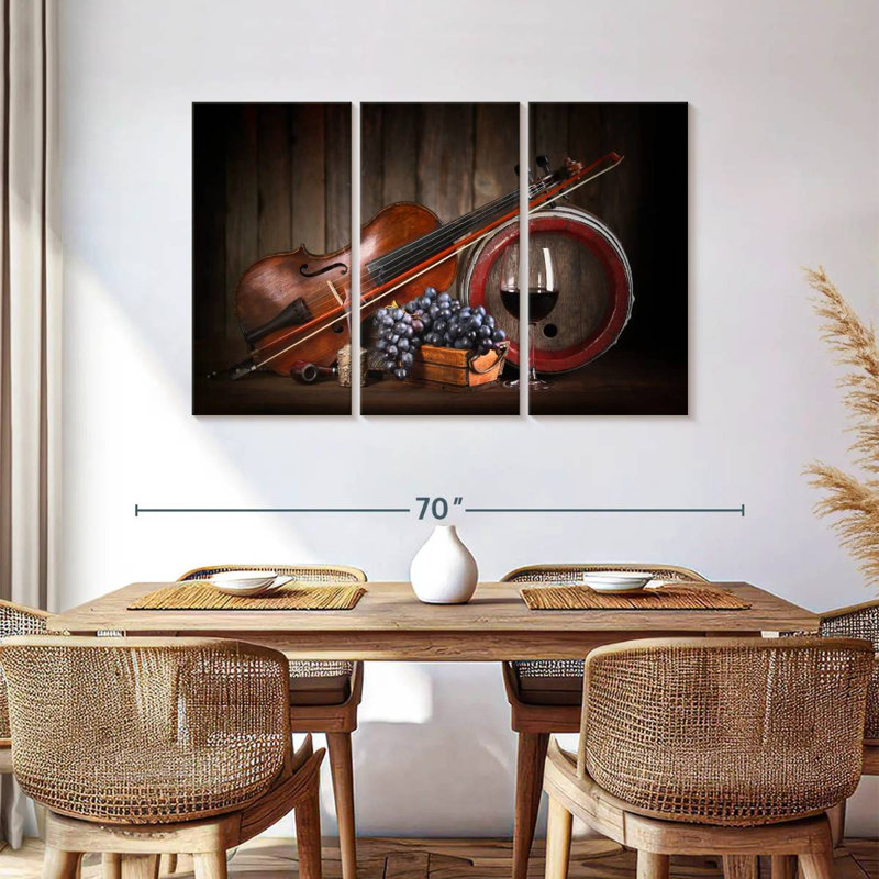 Vin rouge et musique Yarlin, H 36 po x l 57 po