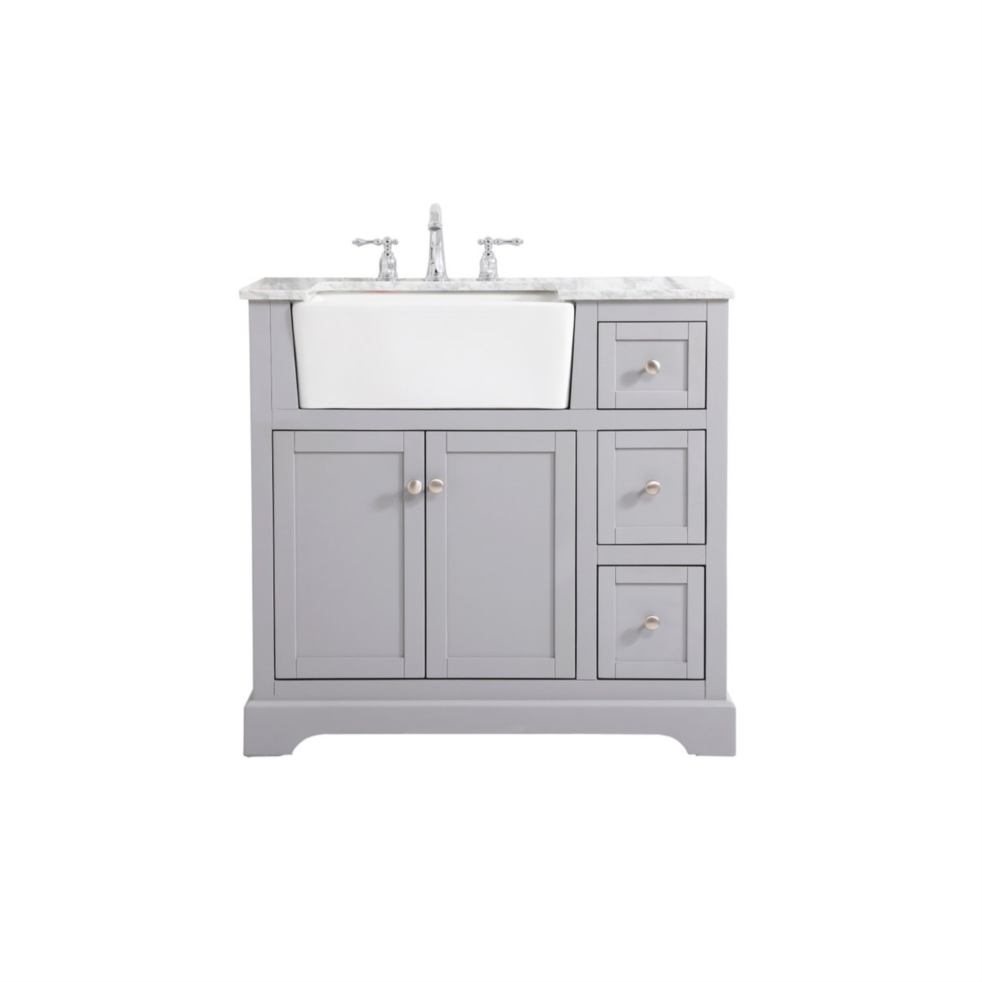 Pardue 36'' Single Bathroom Vanity, Gray