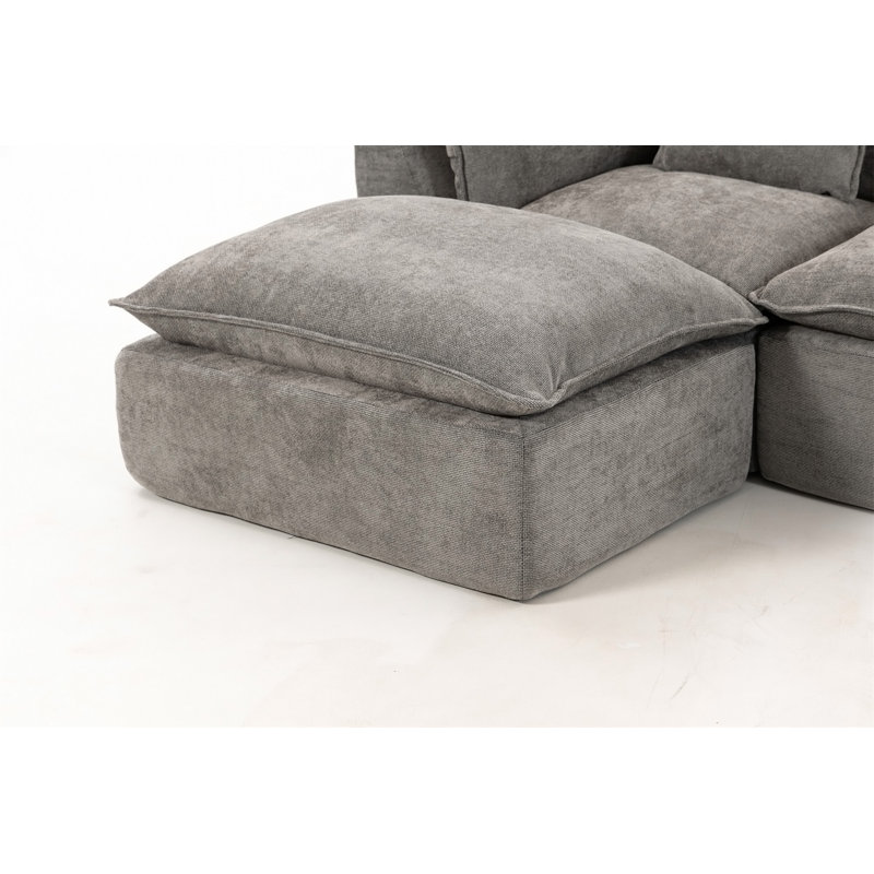 Canapé modulaire surdimensionné Boneless Cloud Couch, Gris antique