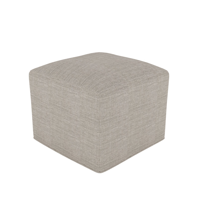 Repose-pieds rembourré 22 po Praia Sunbrella®, Argent coulé Sunbrella®