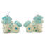Pair of Foo Dogs Glass Ornament