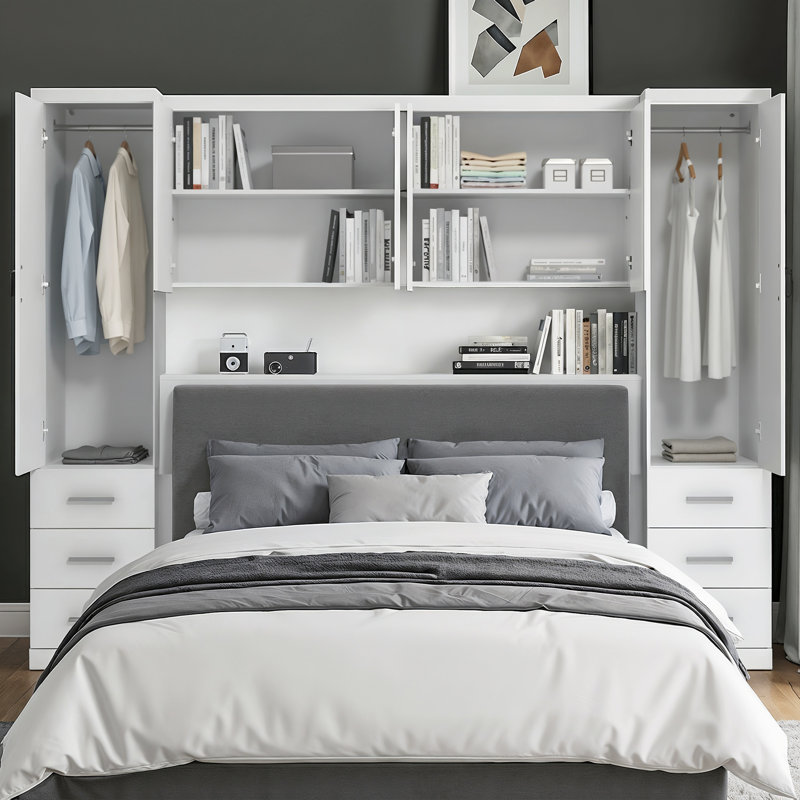 Kimberley 6 Door 6 Drawer Overbed Storage, White