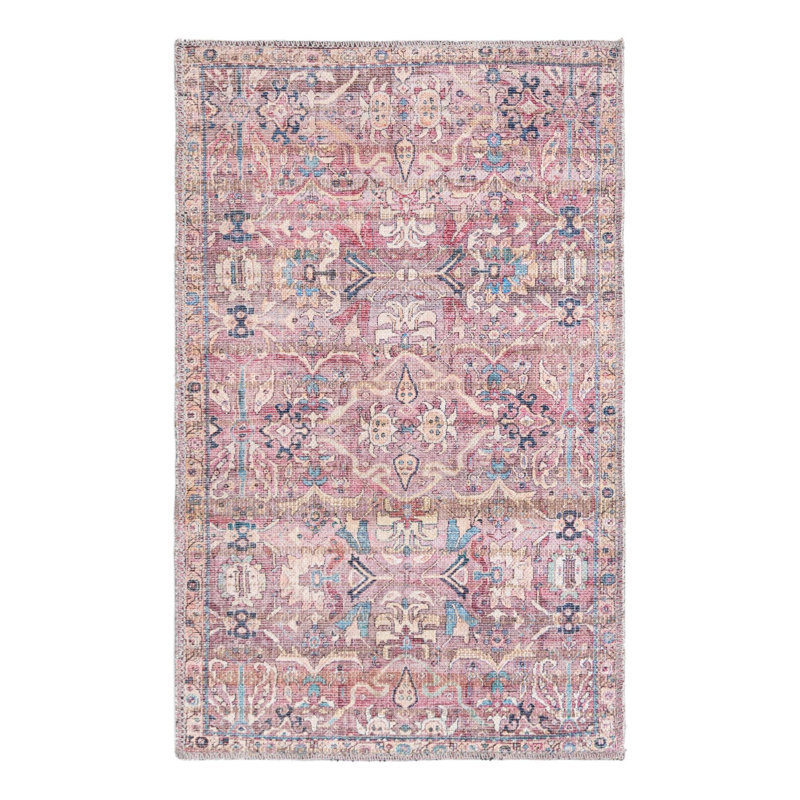 Washable Floral Indoor Rug, Rectangle 2' x 3'1"