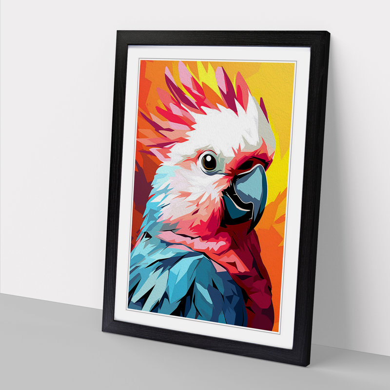 Single Picture Frame Print on Wood, 64cm H x 46cm W, Black Framed
