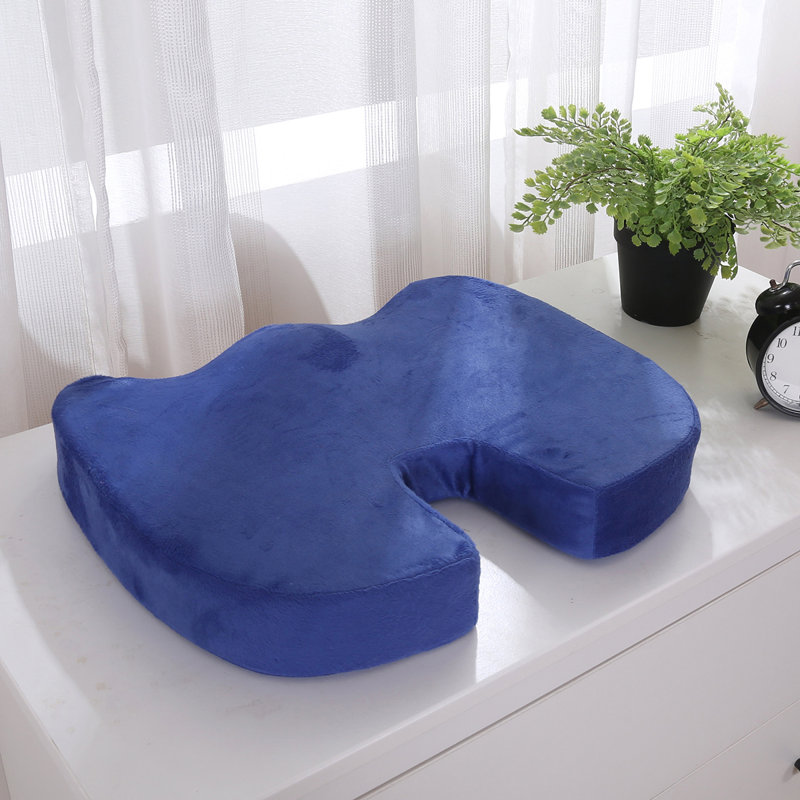 Blue Elephant Seat Cushion, Dark Blue