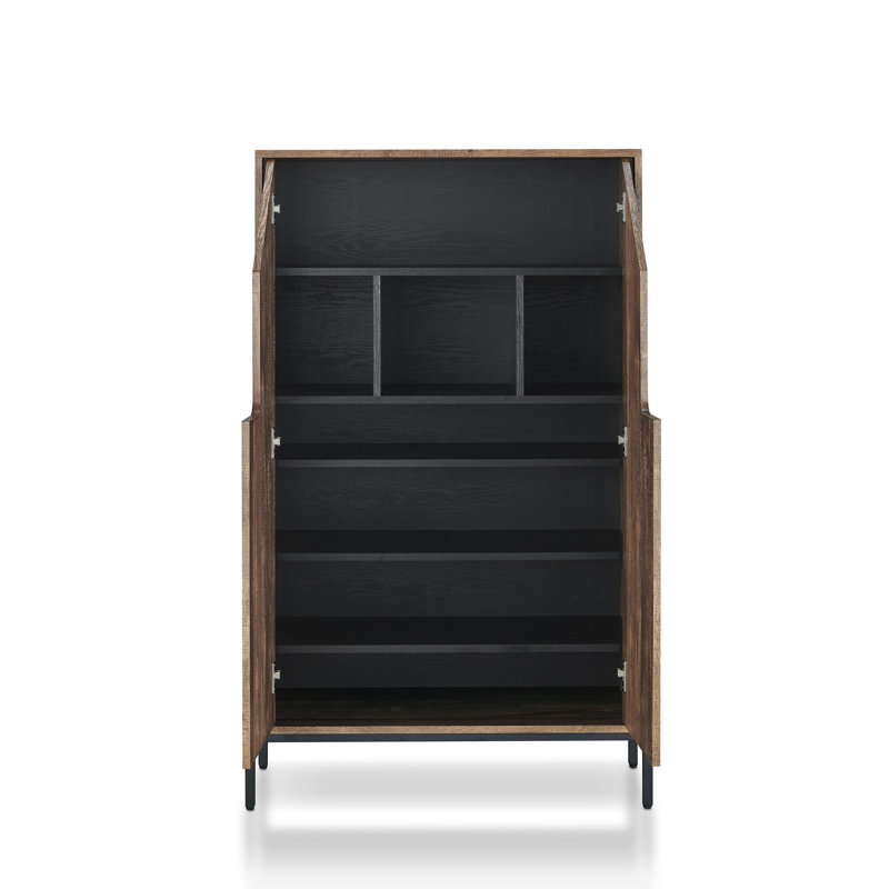 Armoire à chaussures Harlan, Chêne recyclé