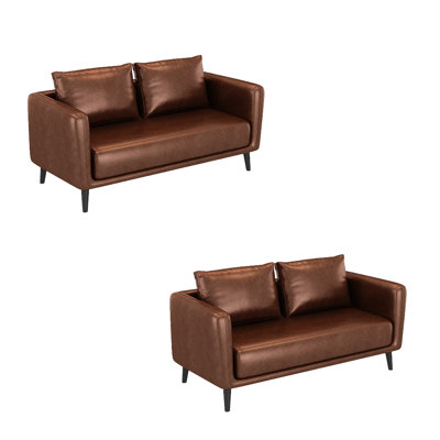 Mingal Faux Leather Upholstered Bench