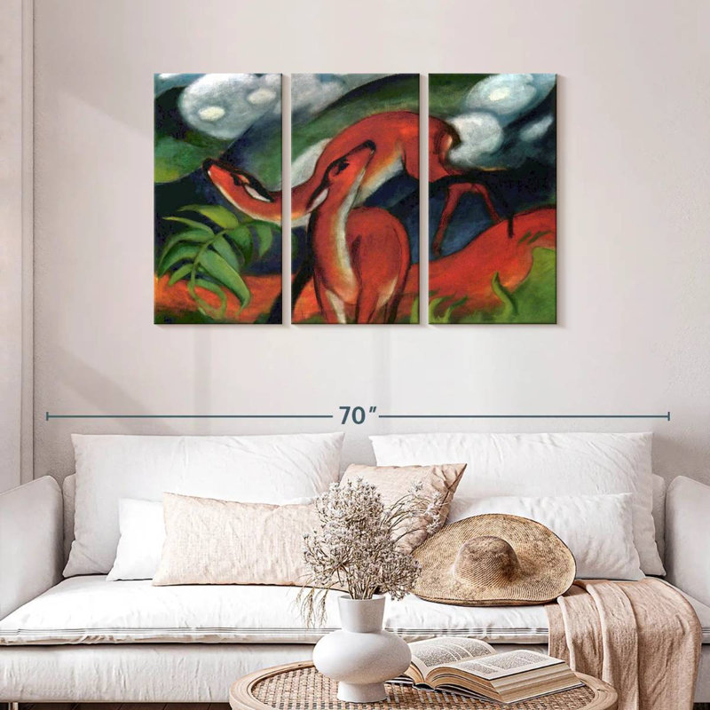 Brampt Red Deer II 1912, 28" H x 45" W