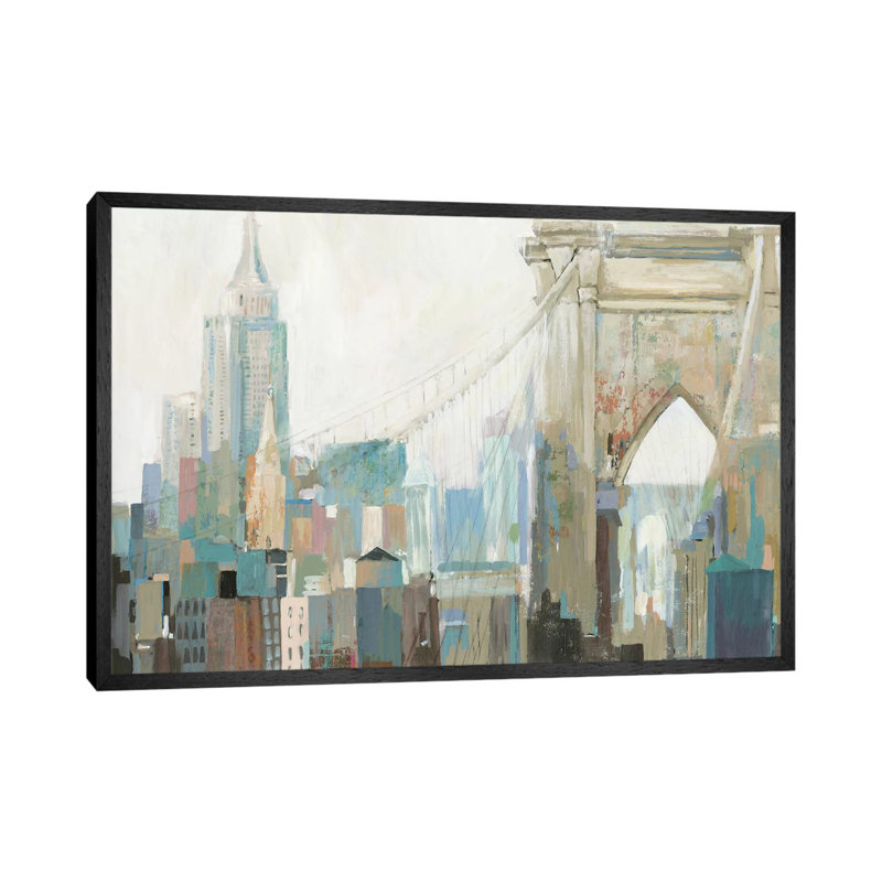 City Life I 1 Piece Painting on Canvas, 101.6 cm H x 66.04 cm W, Black Framed Canvas