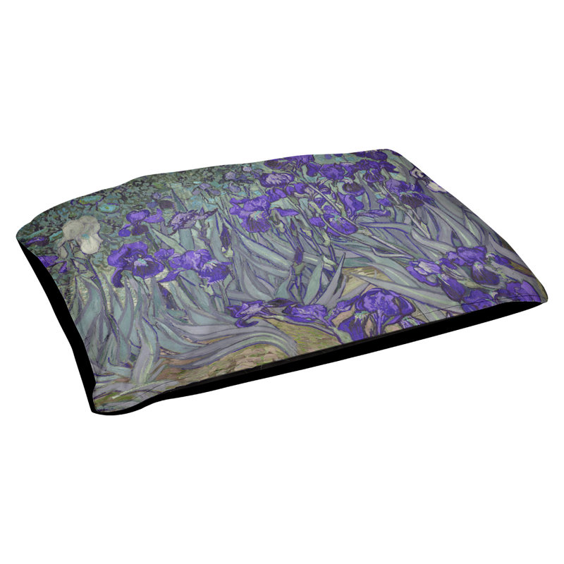Coussin pour chien iris Weddle, Grand (H 14 po x l 42,5 po x P 32,5 po), Mauve 