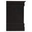 Table de chevet 2 tiroirs LouisPhillipe, noir-1770144159