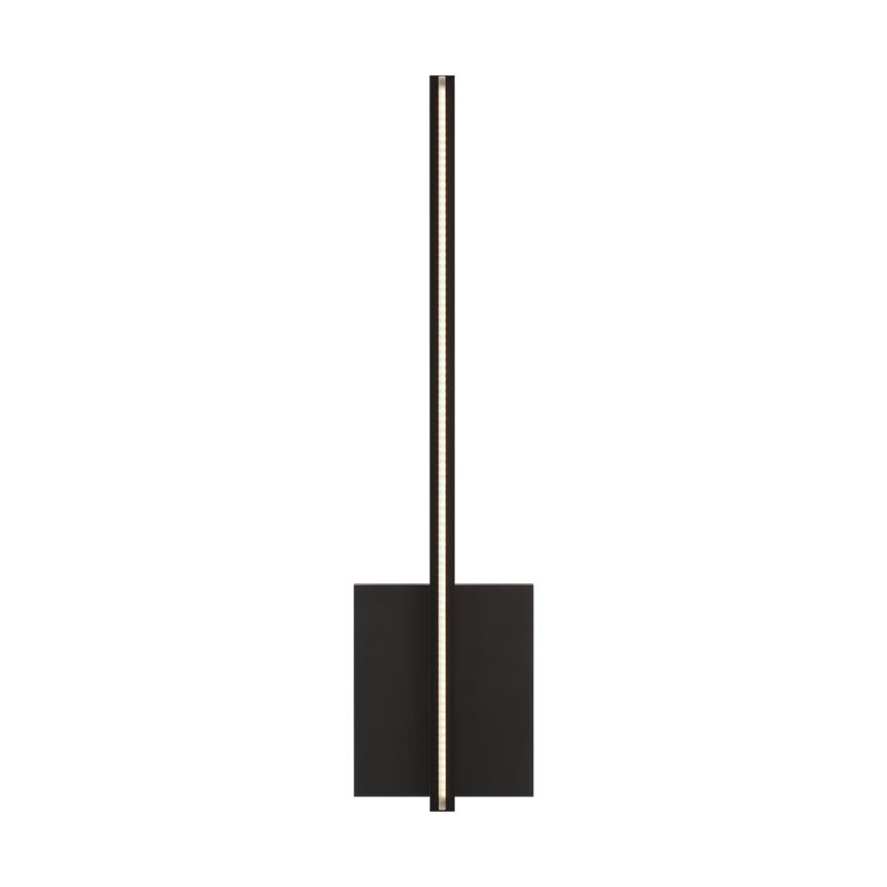 Kenway 1 - Light LED Armed Sconce, Matte Black