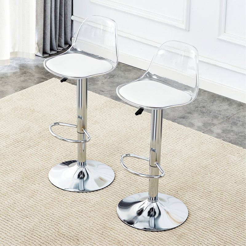 Ensemble de 2 chaises de bar, tabourets de bar pivotants pour bars, restaurants et salle à manger