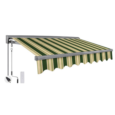 Advaning Classic Series 12'x10' Motorized Remote Controlled Retractable Awning