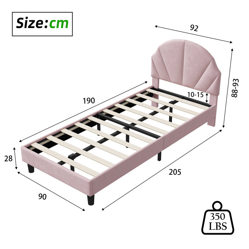 Bed, 90, Pink