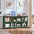 Farmhouse Wood Long Storage Organizer Bookcase-33435129-18540872