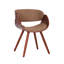 Lamia 136.8cm H Linen Upholstered Armchair in Brown-1875911880