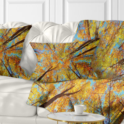 Coussin Tree Tops in Autumn Forest