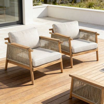 Outdoor Club Chair Set