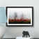Tree Fog in Switzerland in Abstract - Picture Frame Graphic Art Print