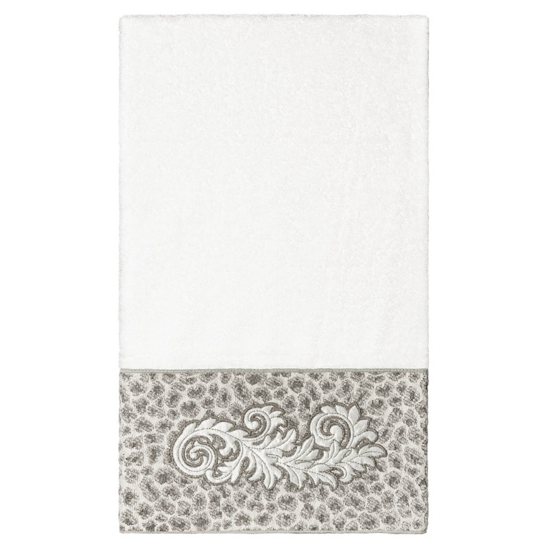 April Turkish Cotton Bath Towel, White
