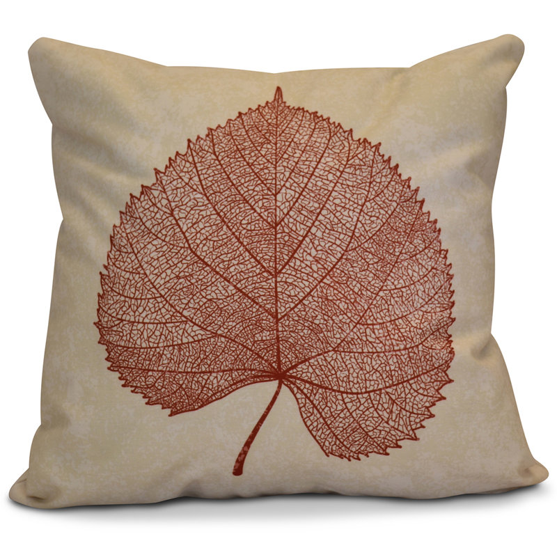 Flipping for Fall Square Pillow Cover & Insert, 18" H x 18" W x 2" D, Dark Rust